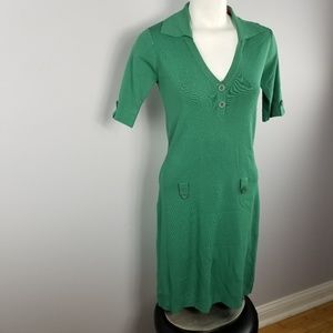 Zara Green Lace Dress  Work Bodycon  M